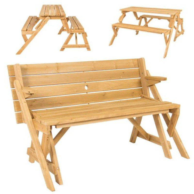 Svetová novinka! Drevenný piknikový set 2v1 4